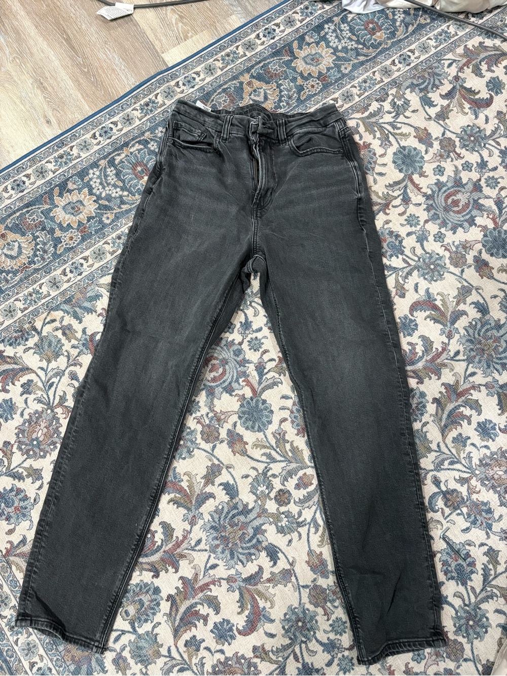 High-Waisted Black Jeans
